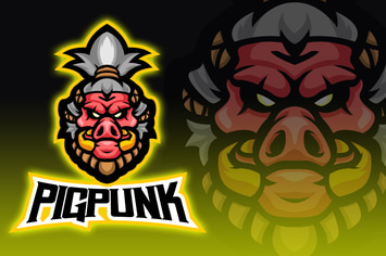 Tribal Boar Esport Logo Design