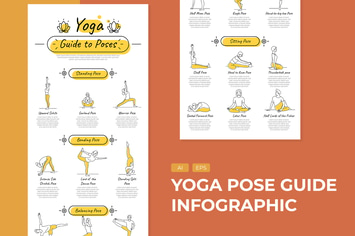 Yoga Pose Guide - Infographic Template 