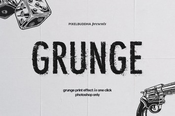 Grunge Print Effect for Photoshop