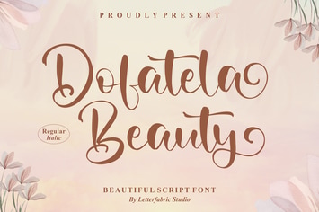 Dofatela Beauty Beautiful Script Font