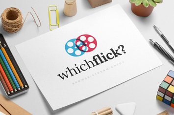 Whichflick logo template