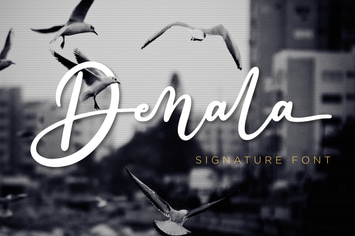 Denala - Signature Font