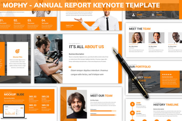 Mophy - Annual Report Keynote Template