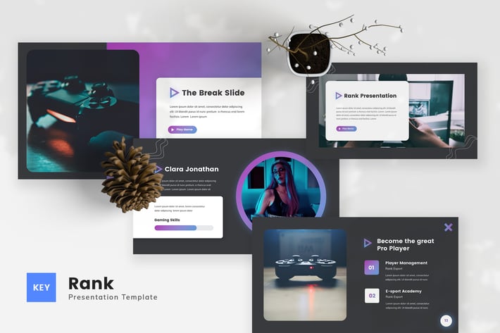 Rank - Video Game Keynote Template