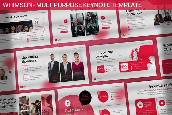 Whimson - Multipurpose Keynote Template 