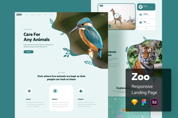 Zoo Responsive Landing Page
