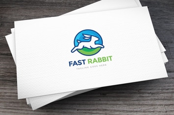 Fast Rabbit Logo Template