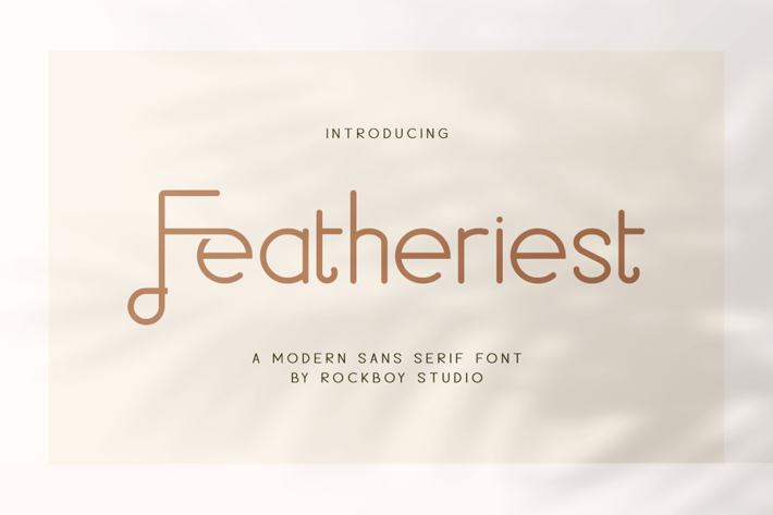 Featheriest - Business Font