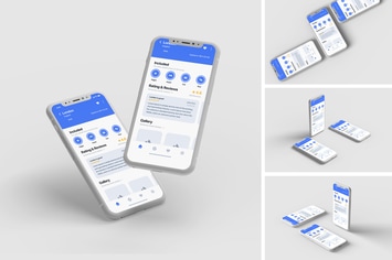 Phone X  Clay Presentation Mockup