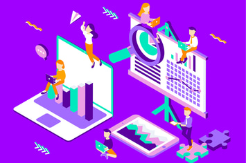 Analysis Isometric Illustration