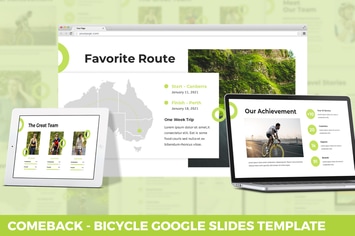Comeback - Bicycle Google Slides Template