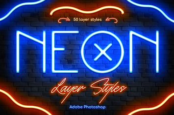 Neon Photoshop Layer Styles