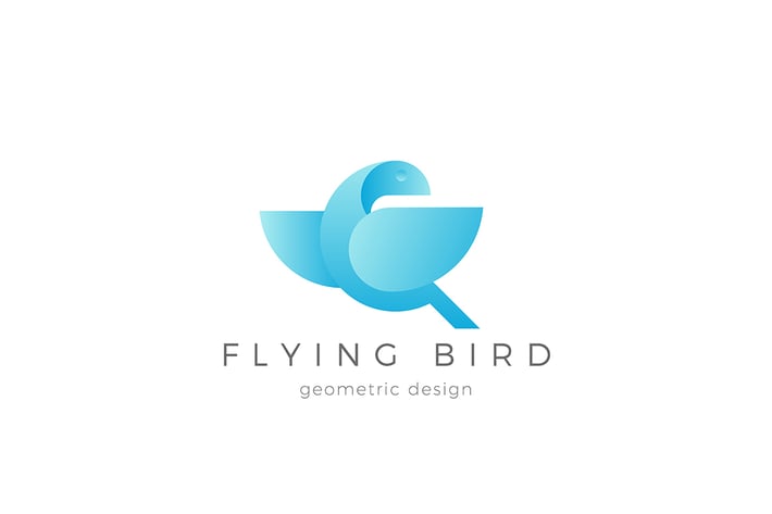 Flying Bird Logo Dove Eagle abstract