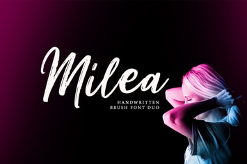 Milea - Handwritten Brush Font Duo