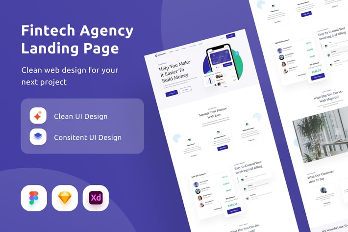 Fintech Agency Landing Page