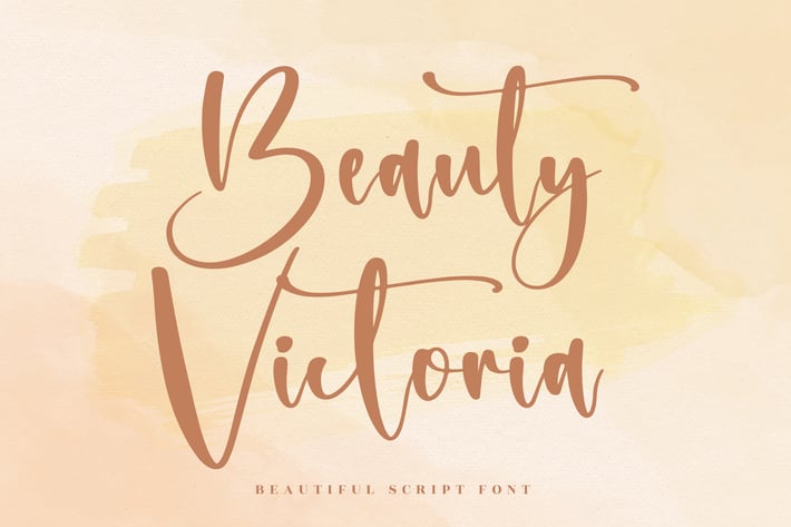 Beauty Victoria Script Font