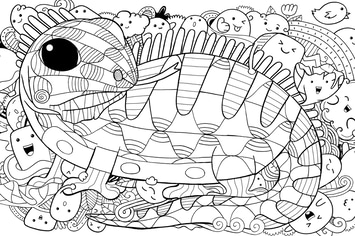 Iguana Doodle