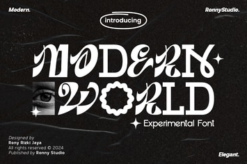 Modern World - Experimental Combination Font