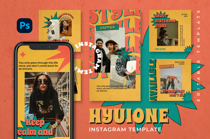 Hyuione - Retro Instagram Stories and Post
