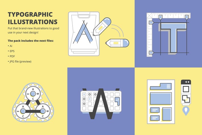 Typographic Illustrations