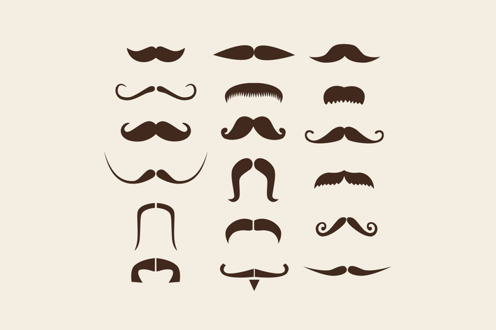 18 Moustache Icons