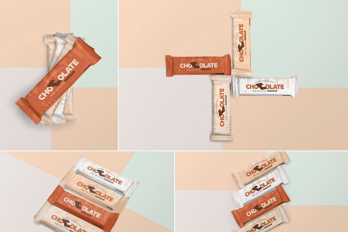 Luscious Chocolate Packaging Mockups