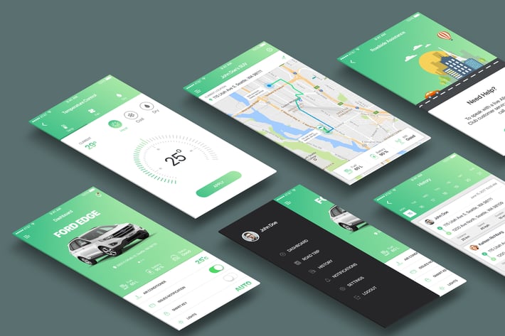 Perspective App Screens Mockup
