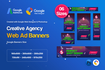 Creative, Startup Agency Banners HTML5 D41 - GWD