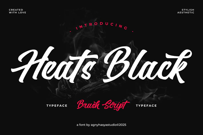 Heats Black - Script Font