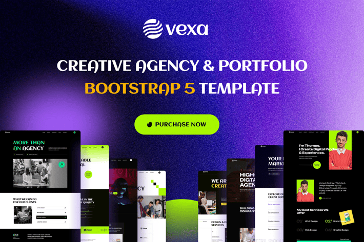 Vexa - Creative Agency & Portfolio Bootstrap 5 