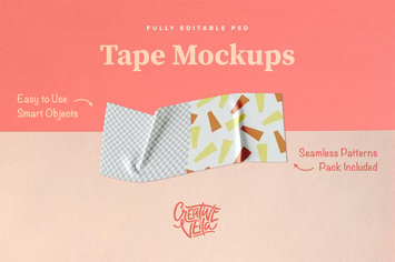 Washi Tape PSD Mockups