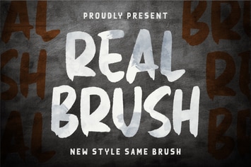 Real Brush | Handbrush Font