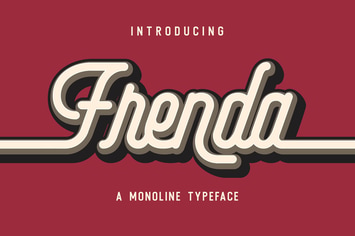 Frenda - a Monoline Typeface