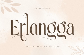 Erlangga - Elegant Beauty Serif Font