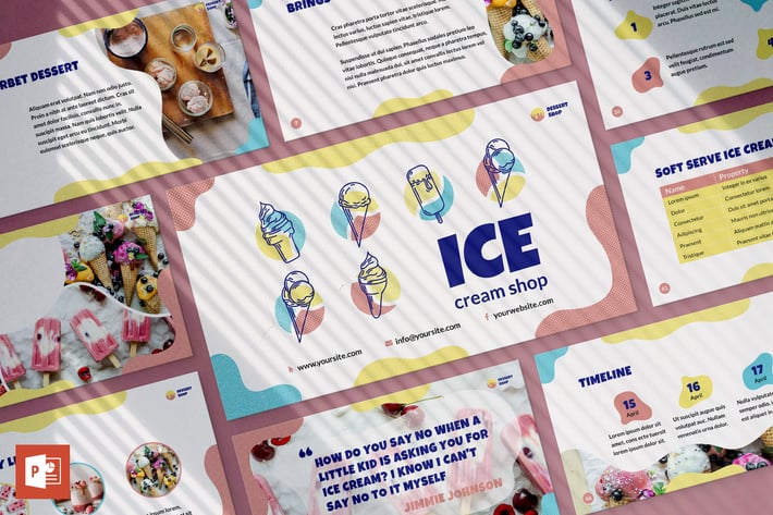 Ice Cream Shop PowerPoint Presentation Template