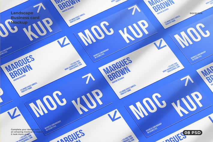 Landscape Business Card Mockup