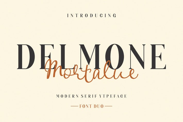 DELMONE & Mortalue Duo Font