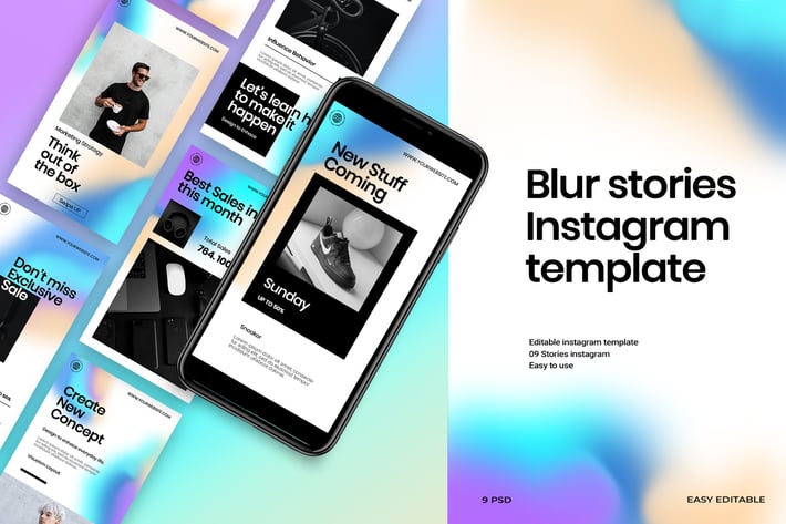 Blur - Stories Instagram Template