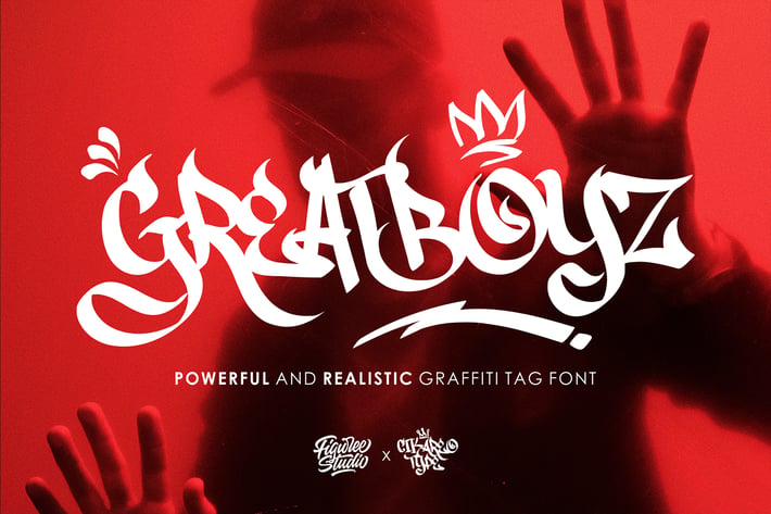 Greatboyz - Realistic Graffiti Font