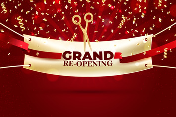 Opening Soon Vector Background