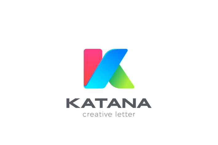 Logo Letter K Colorful Design