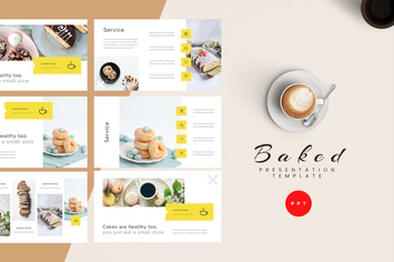 Baked - Bakery Powerpoint Presentation Template