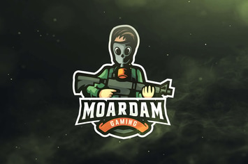 Mask Soldier Sport and Esports Logos