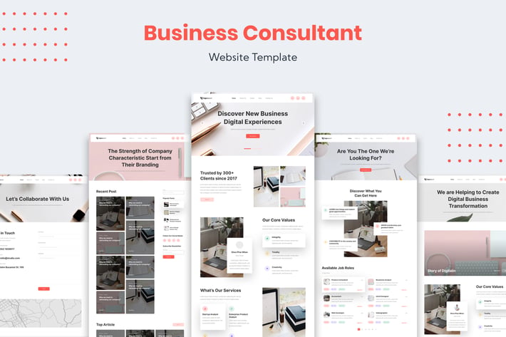 Business Consultant Website Template