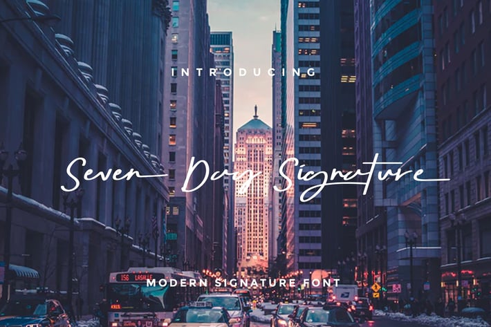 Seven Day Signature Font