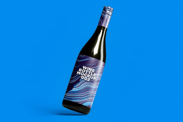 Wine Bottle Mockup 002