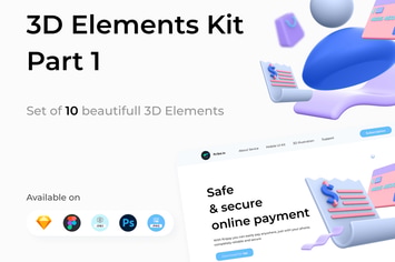3D Elements Kit - Library Part 1