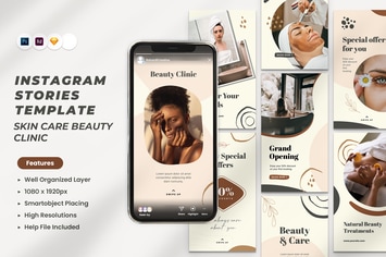 Skin Care Beauty Clinic Instagram Stories