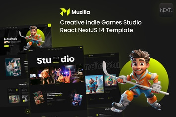 Muzilla - Indie Game Studios NextJS Template