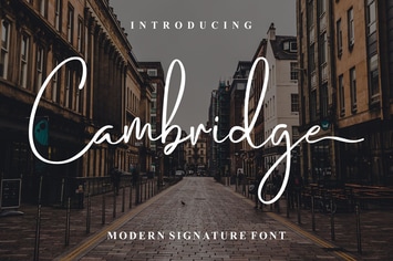Cambridge | Stylish Handwritten Font